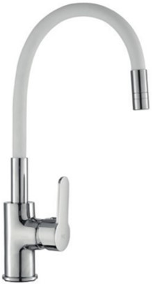 MONOMANDO FREGADERO FLEXIBLE OMNIA BLANCO
