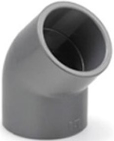 CODO PVC PRESION 45º 25